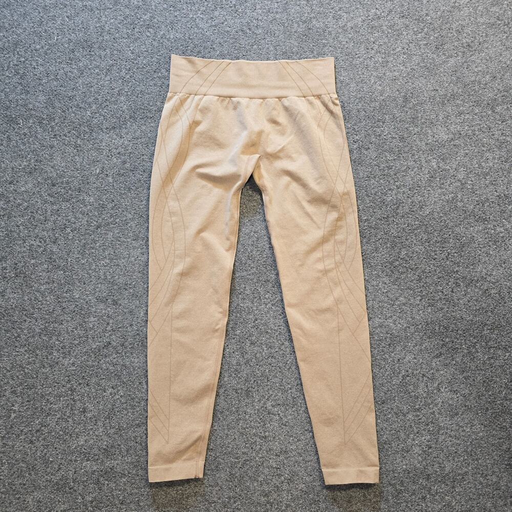 NVGTN Leggings Womens Size Medium Tan Nude Navigation Seamless Workout Athletic